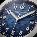 Luxury Blue Sport Watch Stainless Steel Case Blue Textured Dial Premium Rubber Strap Watch – Men