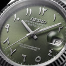 Luxury Silver Stainless Steel Watch Fluted Bezel Olive Green Sunburst Dial Arabic Numerals Jubilee Bracelet Premium Watch – Men