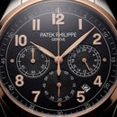 Luxury Two-Tone Stainless Steel Chronograph Watch Rose Gold Bezel Black Dial Arabic Numerals Multi-Subdial Date Display – Men