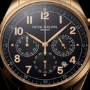 Luxury Gold Stainless Steel Chronograph Watch Black Dial Arabic Numerals Multi-Subdial Date Display – Men