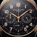 Luxury Two-Tone Stainless Steel Chronograph Watch Gold Bezel Black Dial Arabic Numerals Multi-Subdial Date Display – Men