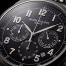 Luxury Silver Stainless Steel Chronograph Watch Black Dial Arabic Numerals Multi-Subdial Date Display – Men