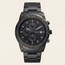 Luxury Black Stainless Steel Chronograph Watch Matte Black Dial Multi-Subdial Date Display Sport Watch – Men