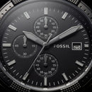 Luxury Black Stainless Steel Chronograph Watch Matte Black Dial Multi-Subdial Date Display Sport Watch – Men