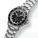 Premium Silver Stainless Steel Diver Style Watch Black Dial White Ring Date Display Sport Luxury Watch – Men