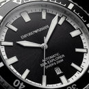 Premium Silver Stainless Steel Diver Style Watch Black Dial White Ring Date Display Sport Luxury Watch – Men