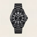Premium Black Stainless Steel Watch Black Dial Sport Bezel Date Display All-Black Luxury Watch – Men