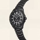 Premium Black Stainless Steel Watch Black Dial Sport Bezel Date Display All-Black Luxury Watch – Men