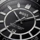 Premium Black Stainless Steel Watch Black Dial Sport Bezel Date Display All-Black Luxury Watch – Men