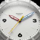 Transparent White Sport Men’s Watch with Silicone Strap