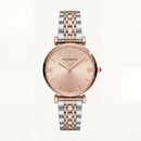 Blush Harmony Minimal Watch – Two-Tone Rose Edition