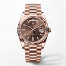 Rose Gold Day-Date Luxury Stainless Steel Watch