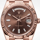 Rose Gold Day-Date Luxury Stainless Steel Watch