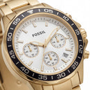 Luxury Gold Steel White Chronograph Dial Men’s Watch