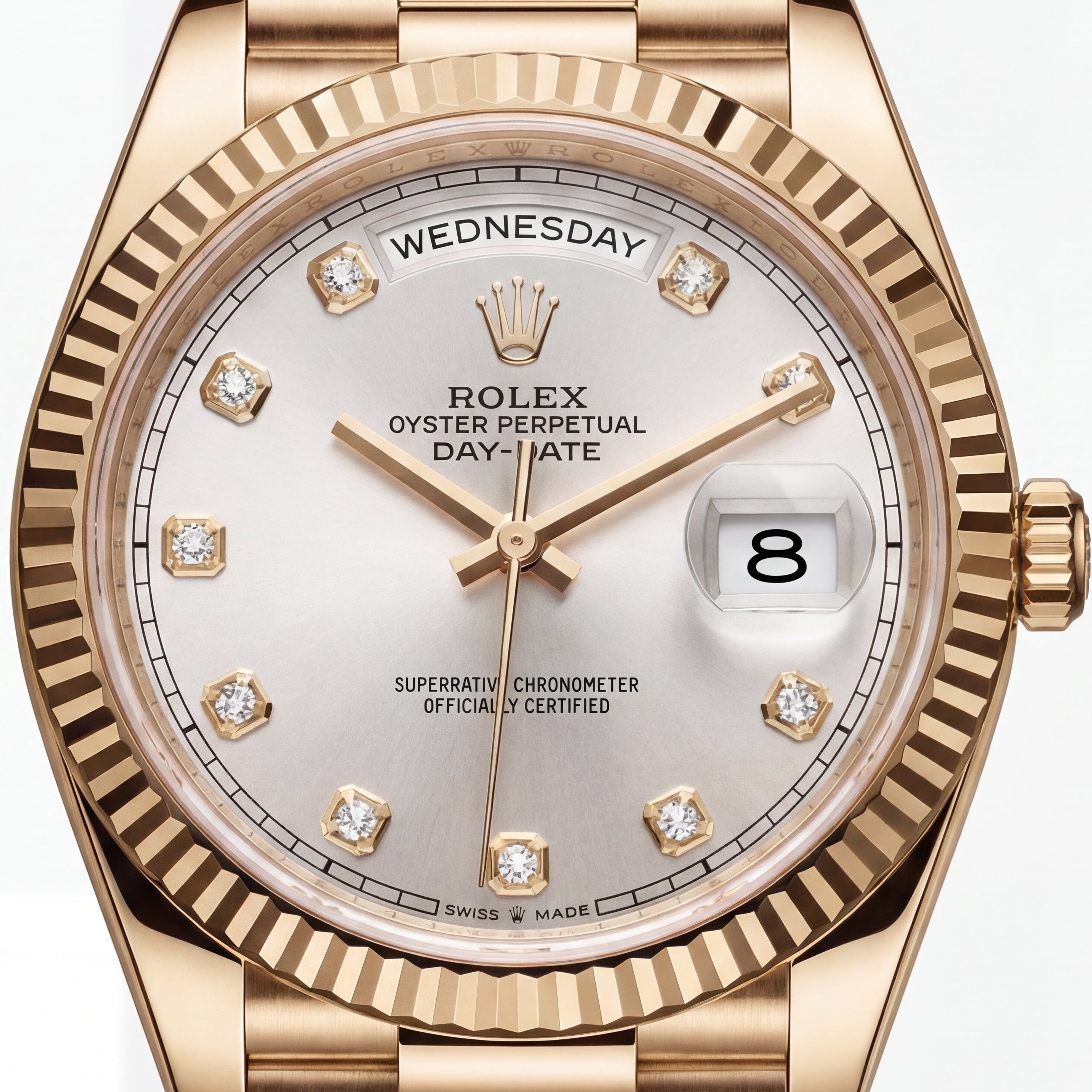 Centrix Gold Diamond Day-Date Watch