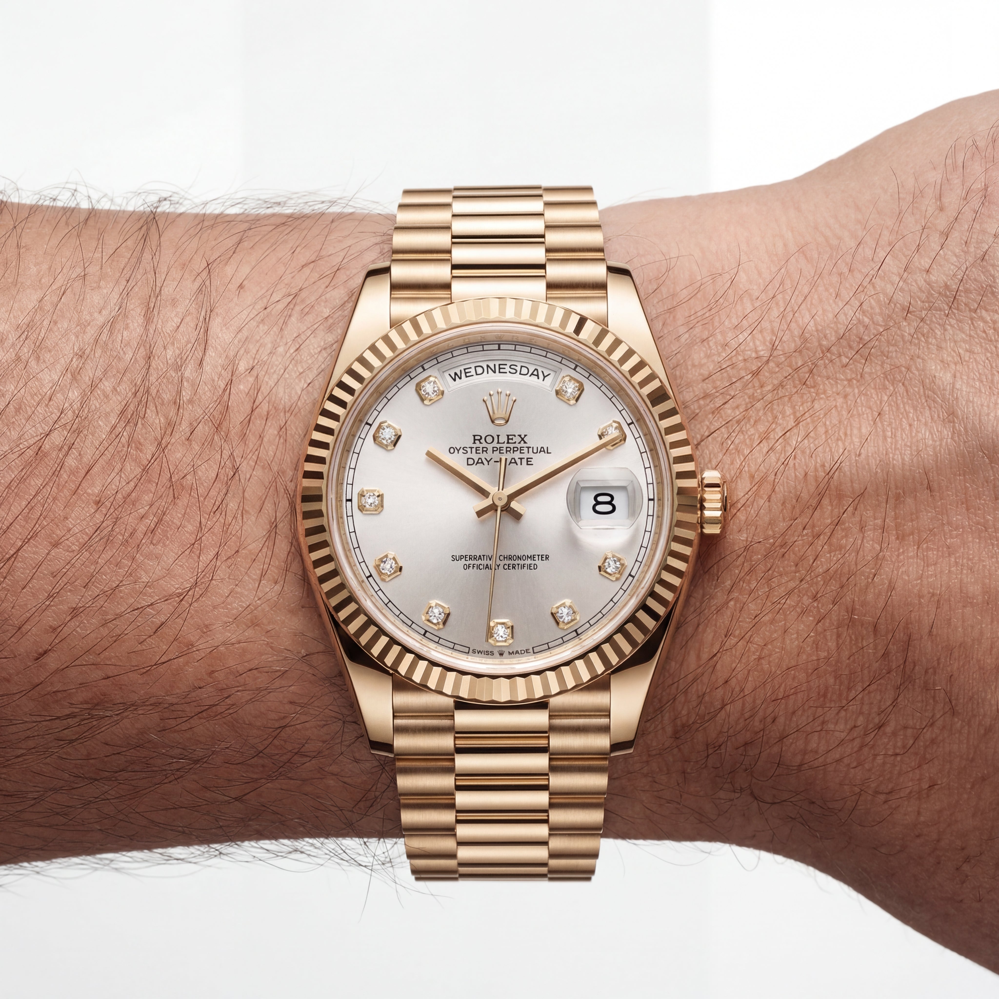 Centrix Gold Diamond Day-Date Watch