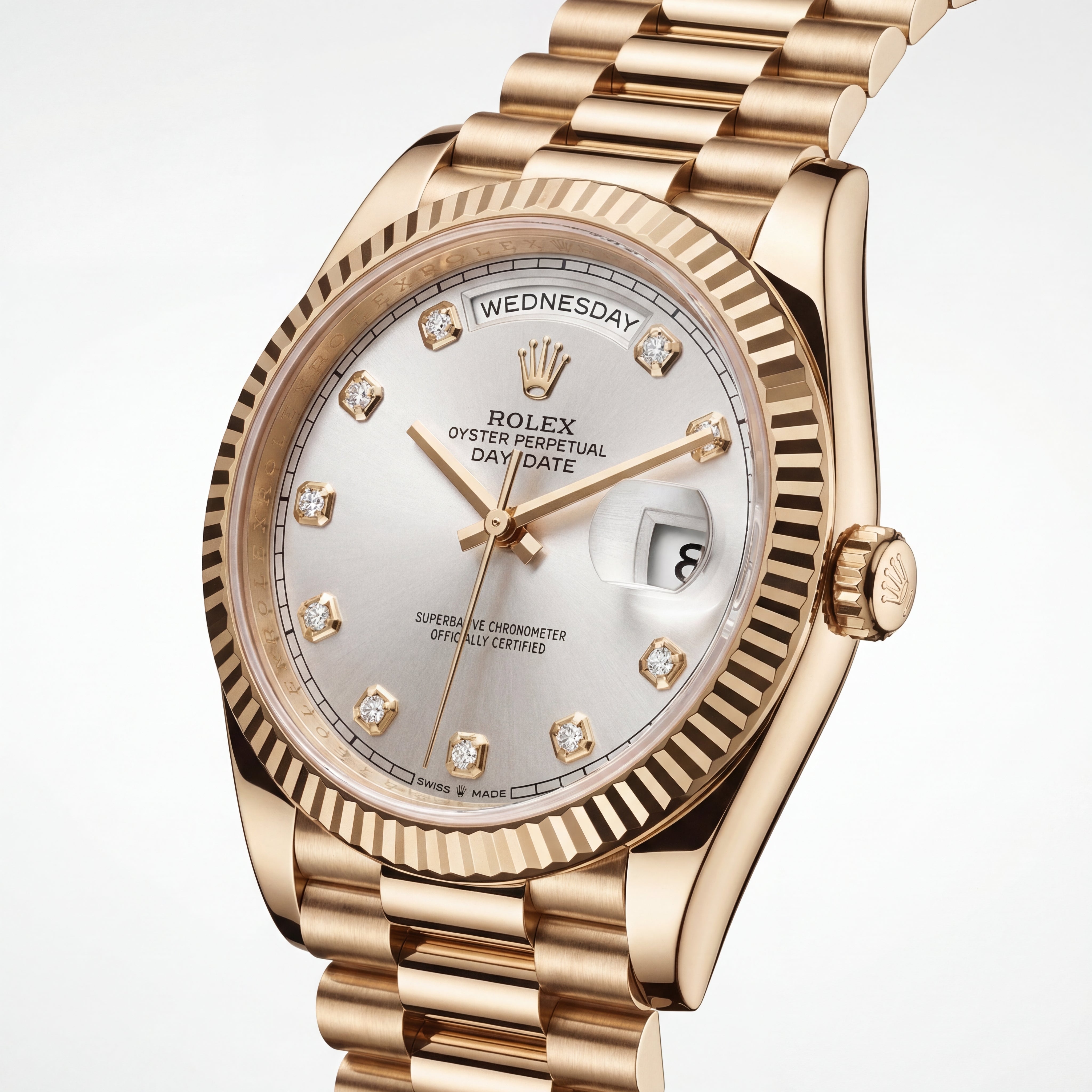Centrix Gold Diamond Day-Date Watch