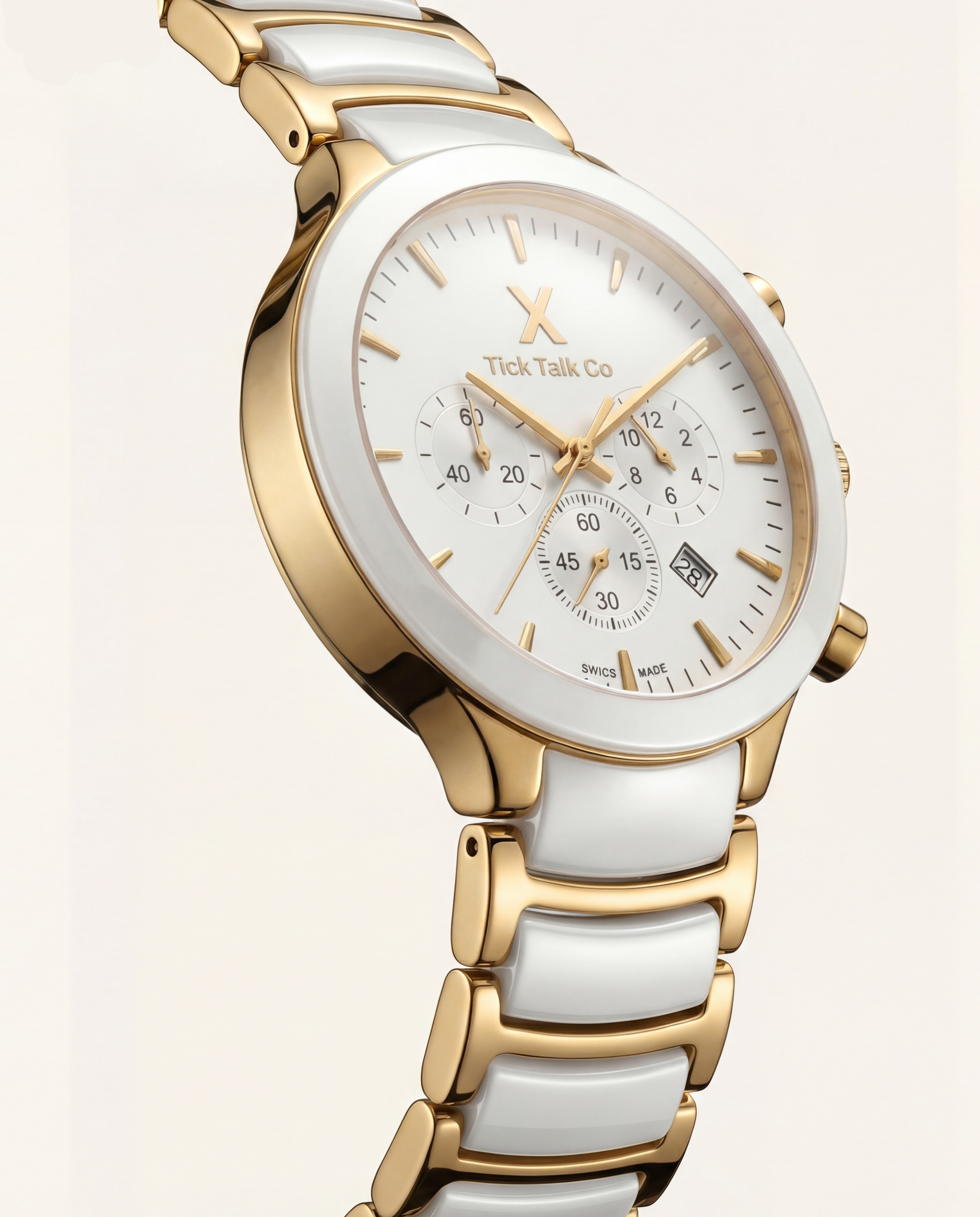 Celestia White Gold Chronograph Ceramic Two-Tone Edition