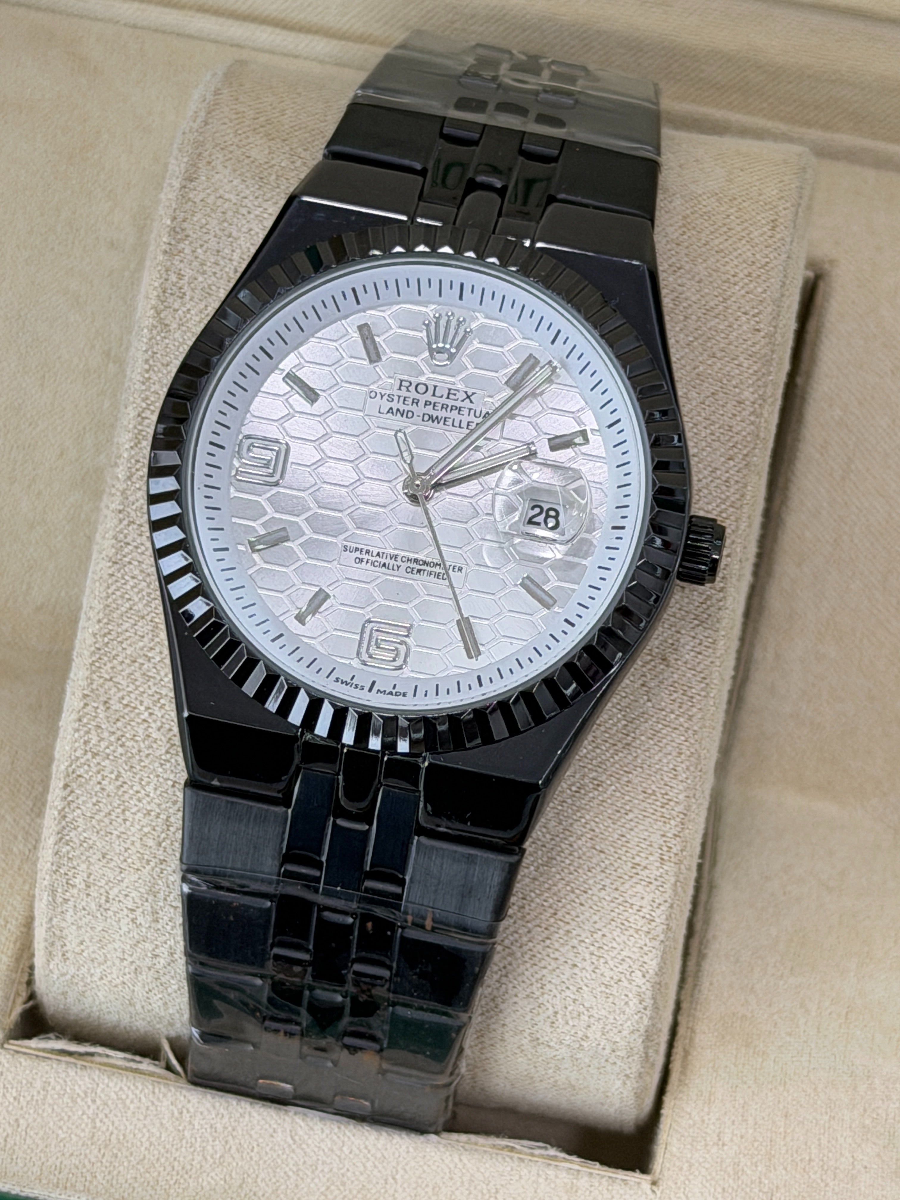 Premium Black Steel Luxury Watch – Men