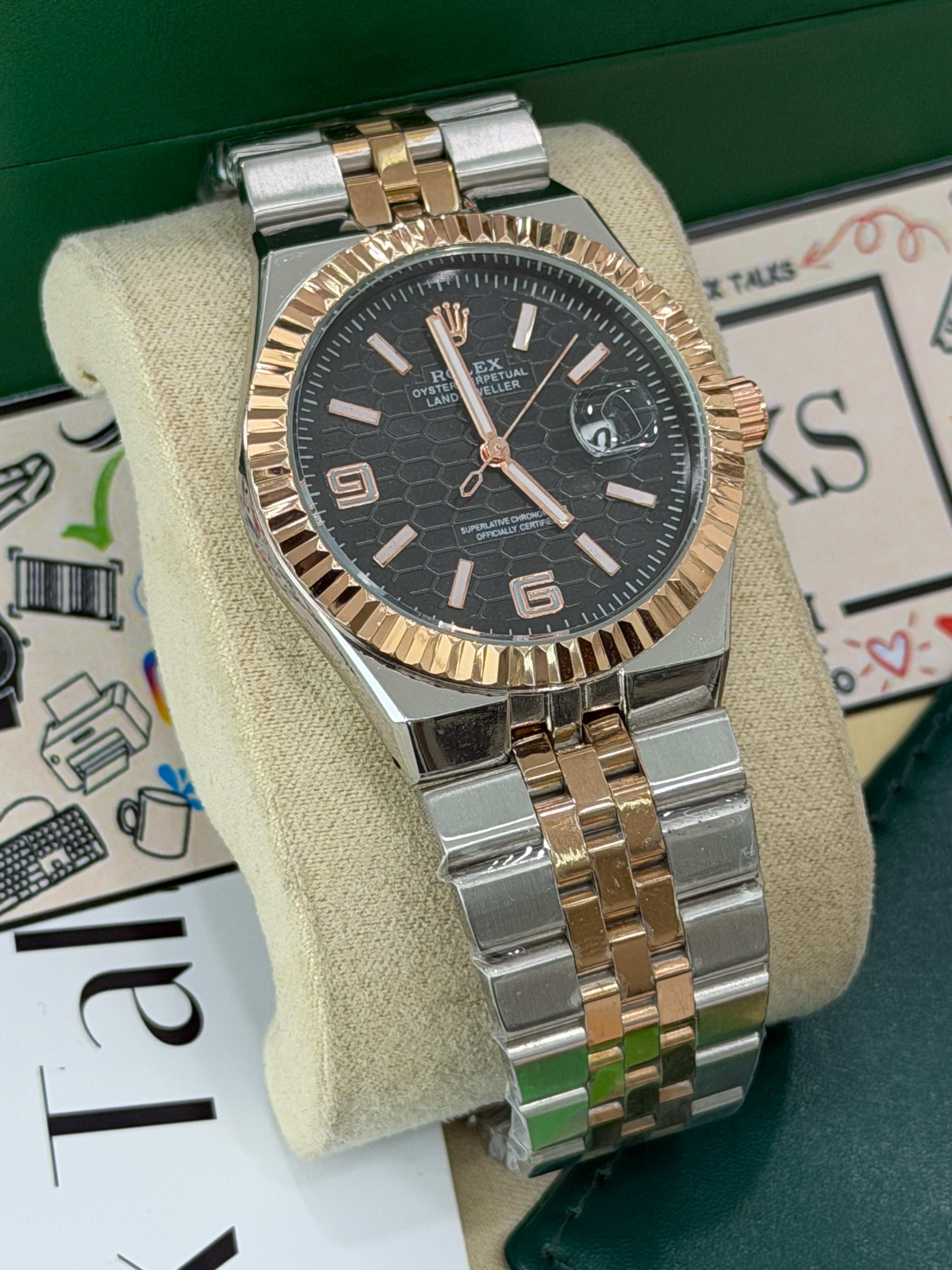 Premium Black Dial Luxury Watch – Men