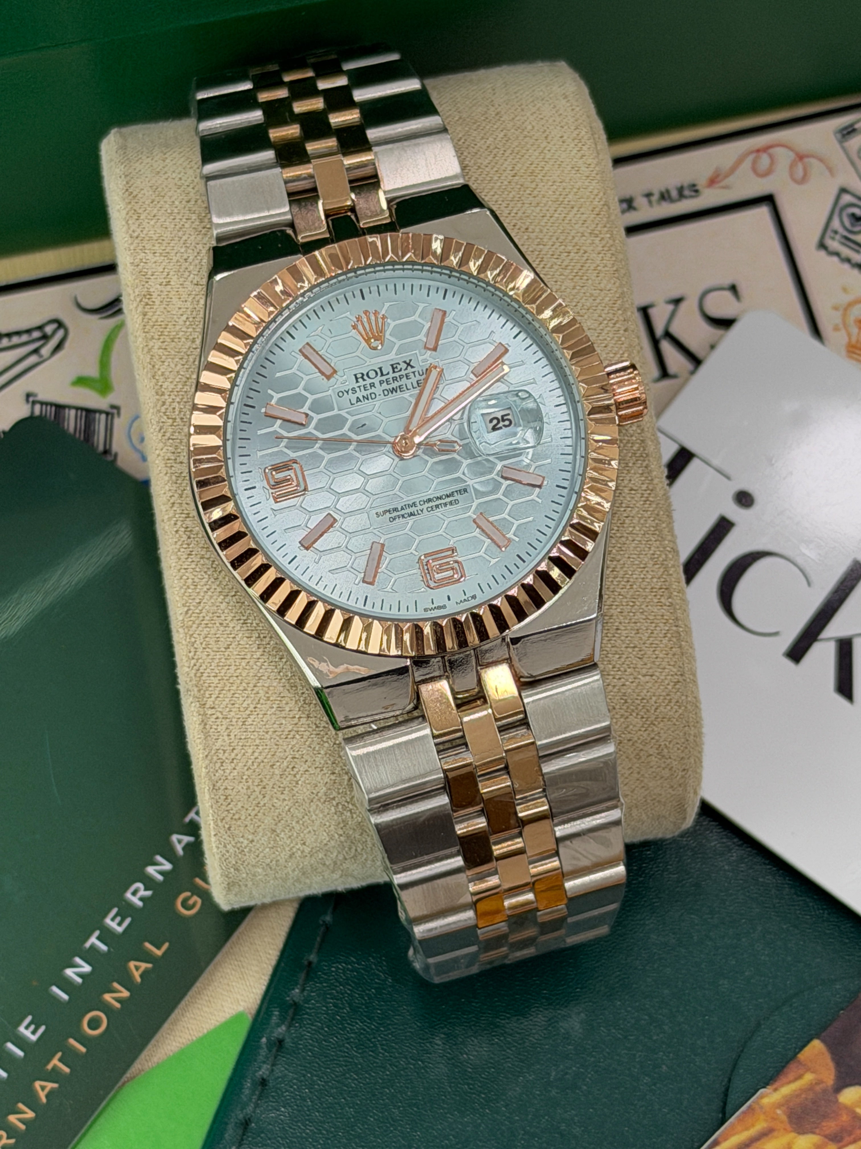 Premium Ice Blue Dial Luxury Watch – Men