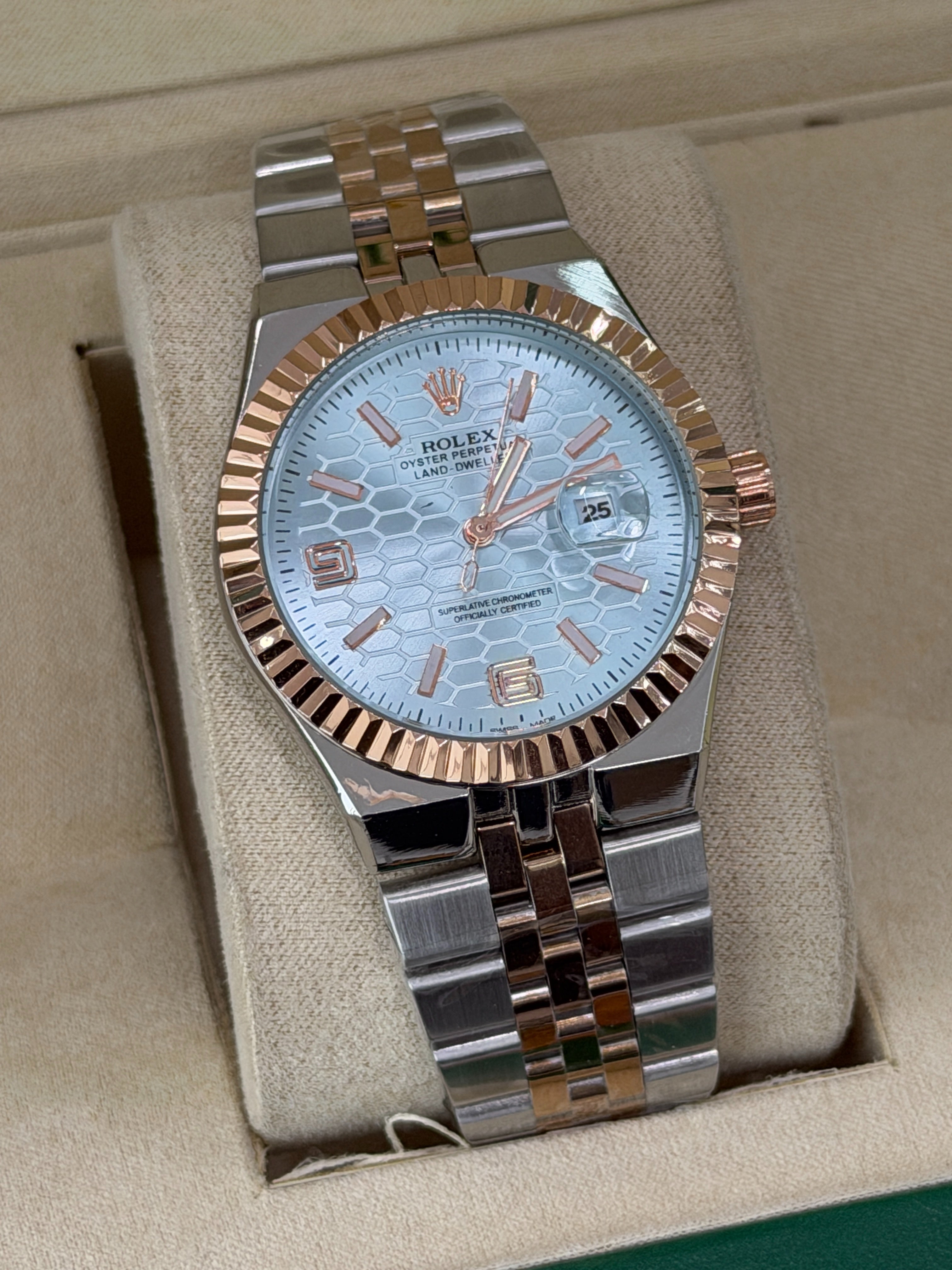 Premium Ice Blue Dial Luxury Watch – Men