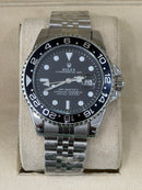 Premium Silver GMT Style Watch – Men
