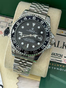 Premium Silver GMT Style Watch – Men