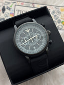 Premium Black Chronograph Style Watch – Men