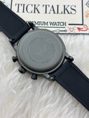 Premium Black Chronograph Style Watch – Men