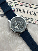 Premium Blue Chronograph Style Watch – Men