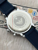 Premium Blue Chronograph Style Watch – Men