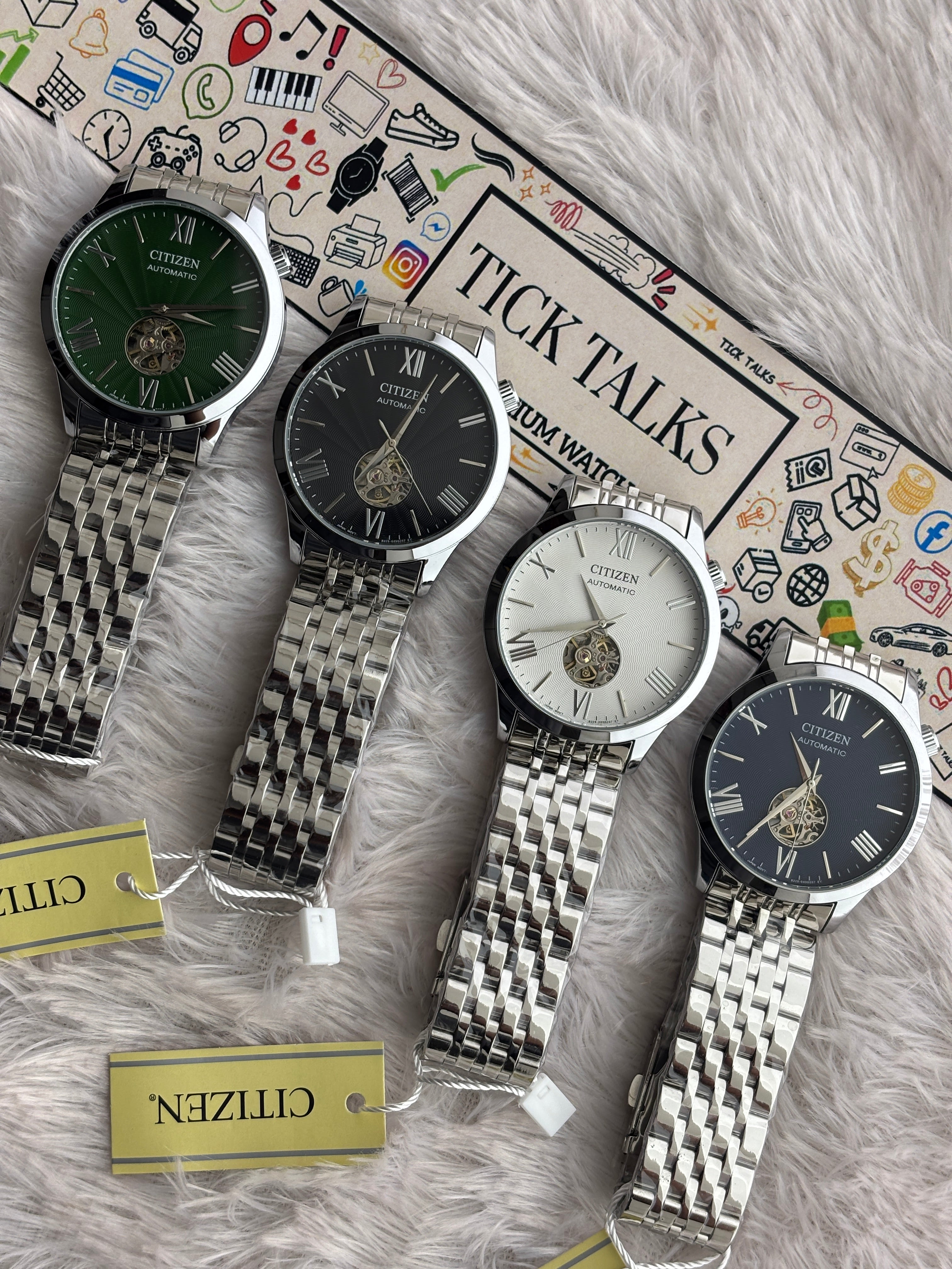 Premium Automatic Open Heart Watch – Men