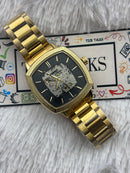 Premium Gold Automatic Skeleton Luxury Watch – Men