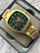 Premium Green Automatic Skeleton Luxury Watch – Men