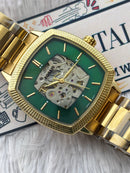 Premium Green Automatic Skeleton Luxury Watch – Men