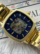 Premium Blue Automatic Skeleton Luxury Watch – Men