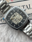Premium Black Automatic Skeleton Luxury Watch – Men