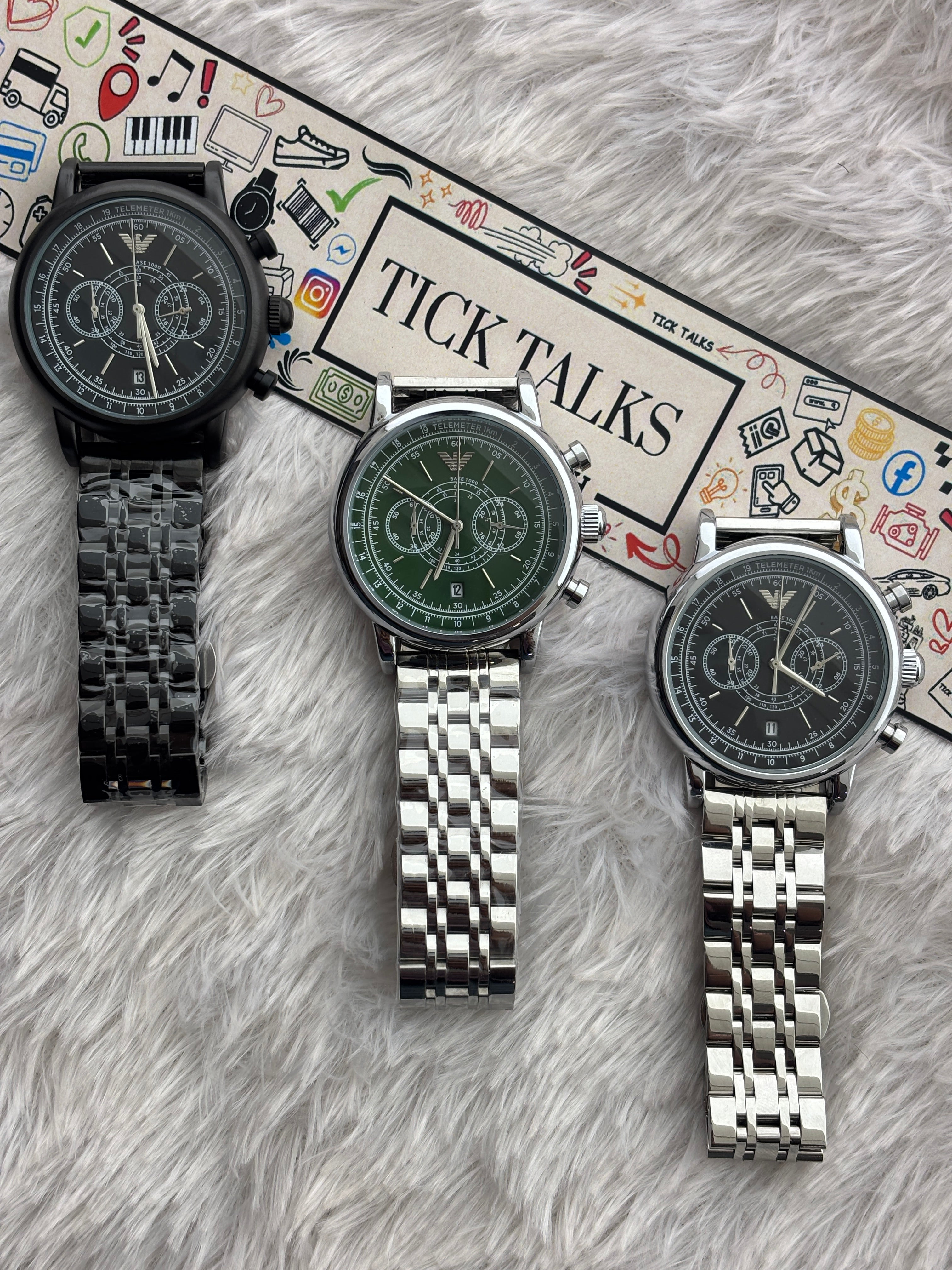 Premium Green Multifunction Luxury Watch – Men