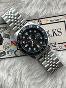 Premium Black GMT Automatic Luxury Watch – Men