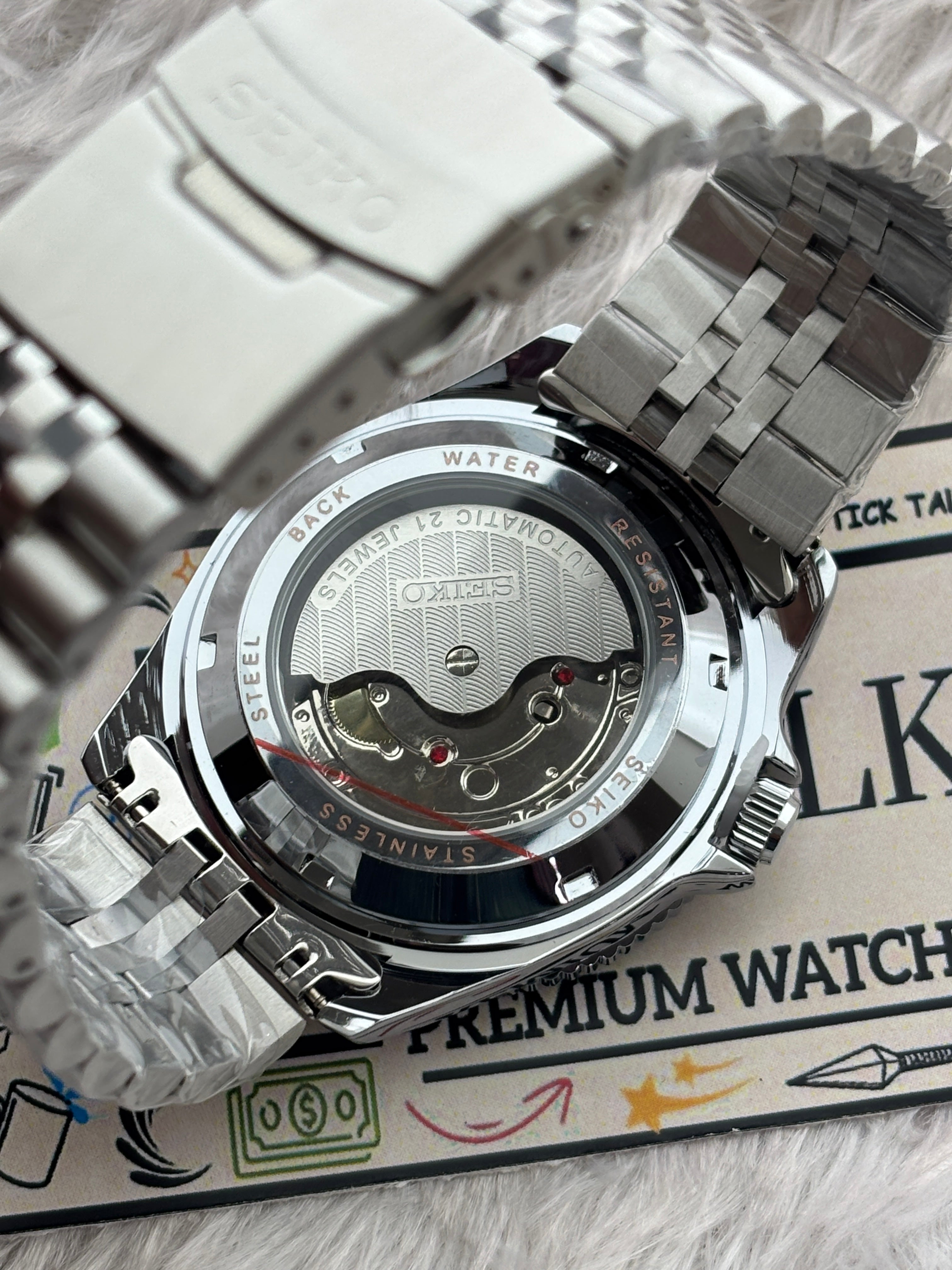 Premium Black GMT Automatic Luxury Watch – Men