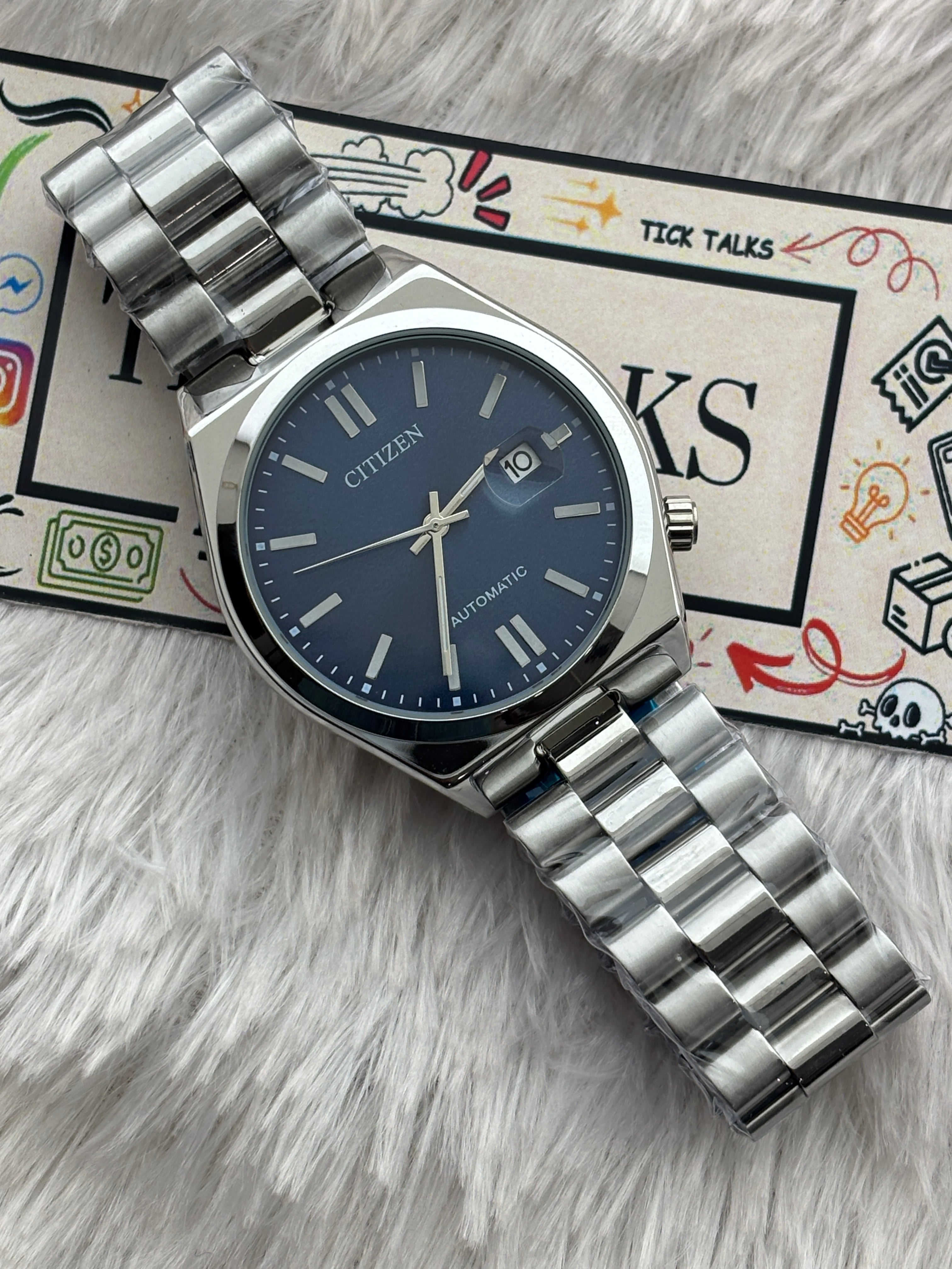 Premium Blue Automatic Luxury Watch – Men