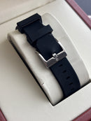 Premium Silver Skeleton Automatic Rubber Strap Luxury Watch – Men