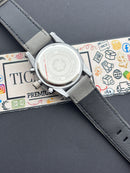 Premium Grey Skeleton Chronograph Leather Strap Luxury Watch – Men