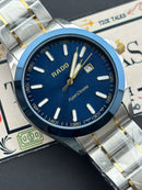 Premium Two-Tone Blue Dial Luxury Watch Steel Bracelet – Men