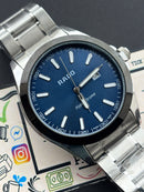 Premium Silver Blue Dial Luxury Watch Steel Bracelet – Men