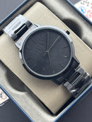 Premium All Black Minimalist Stainless Steel Luxury Watch – Men