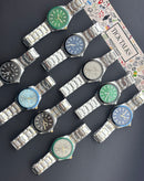 Premium Two-Tone Ice Blue Dial Luxury Watch Steel Bracelet – Men