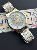Premium Gold Skeleton Automatic Watch – Men