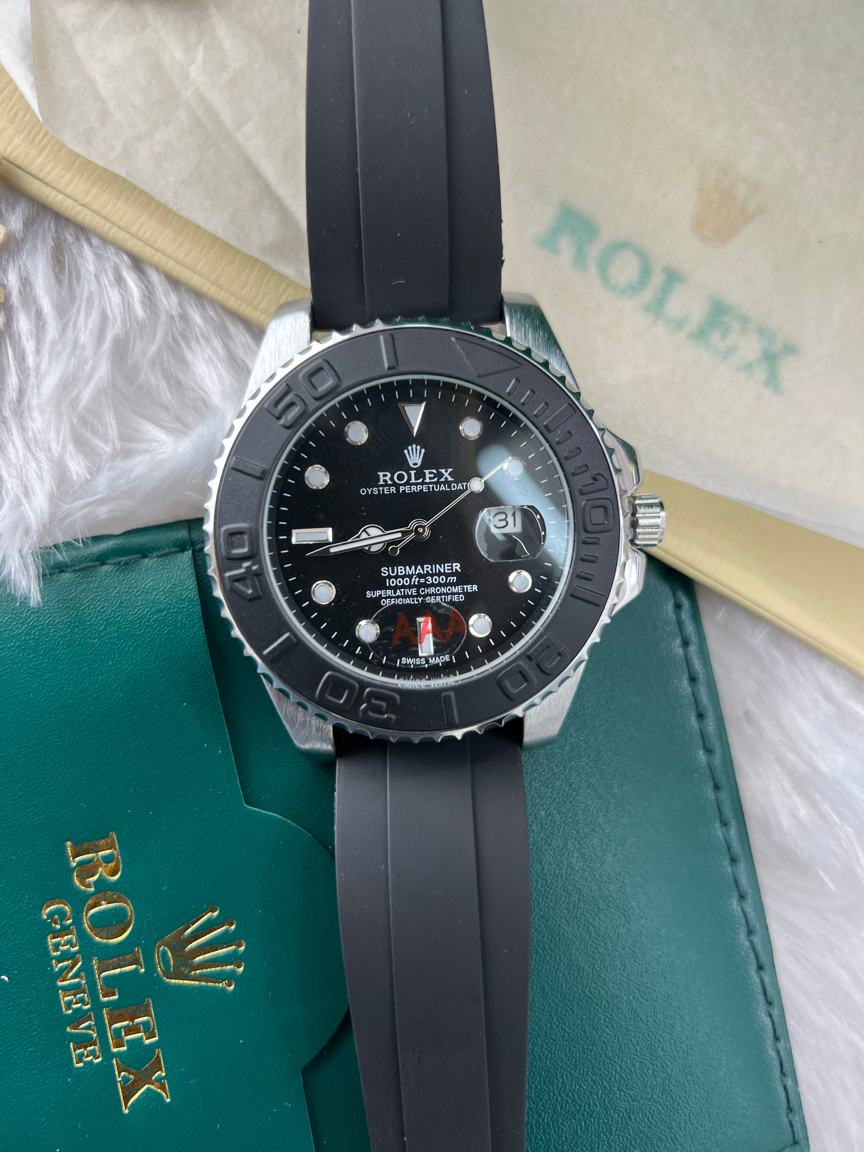 Ocean Black Ceramic Diver Watch – Luxury Sport Edition